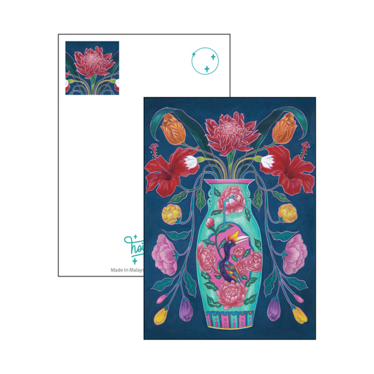 Peranakan Flora- Kantan postcard