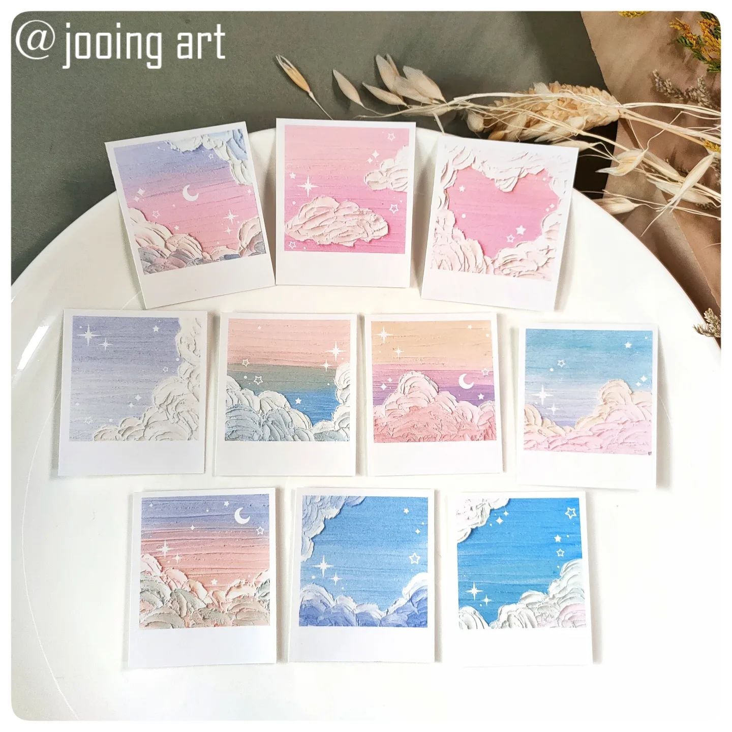 Polaroid Creamy Cloud Sticker Set