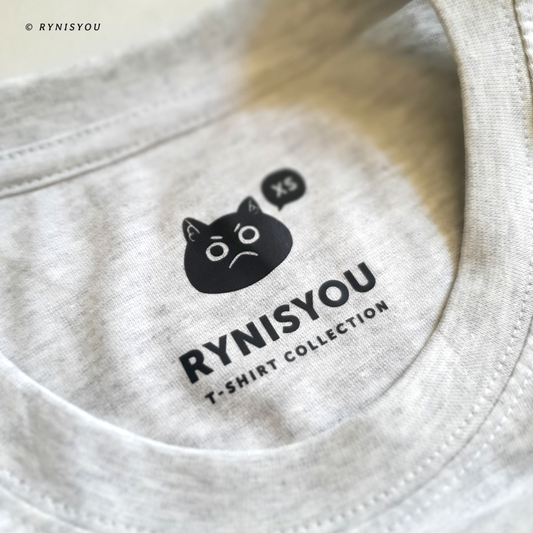 Barista Cat T-Shirt - Ash Grey