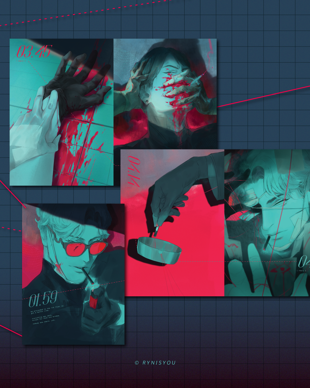 矛盾 -contradiction- Original Illustration Artbook A5
