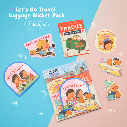 Sticker Pack - Travel Luggage