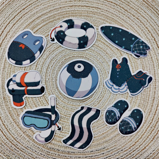 Beach Fun Sticker Set