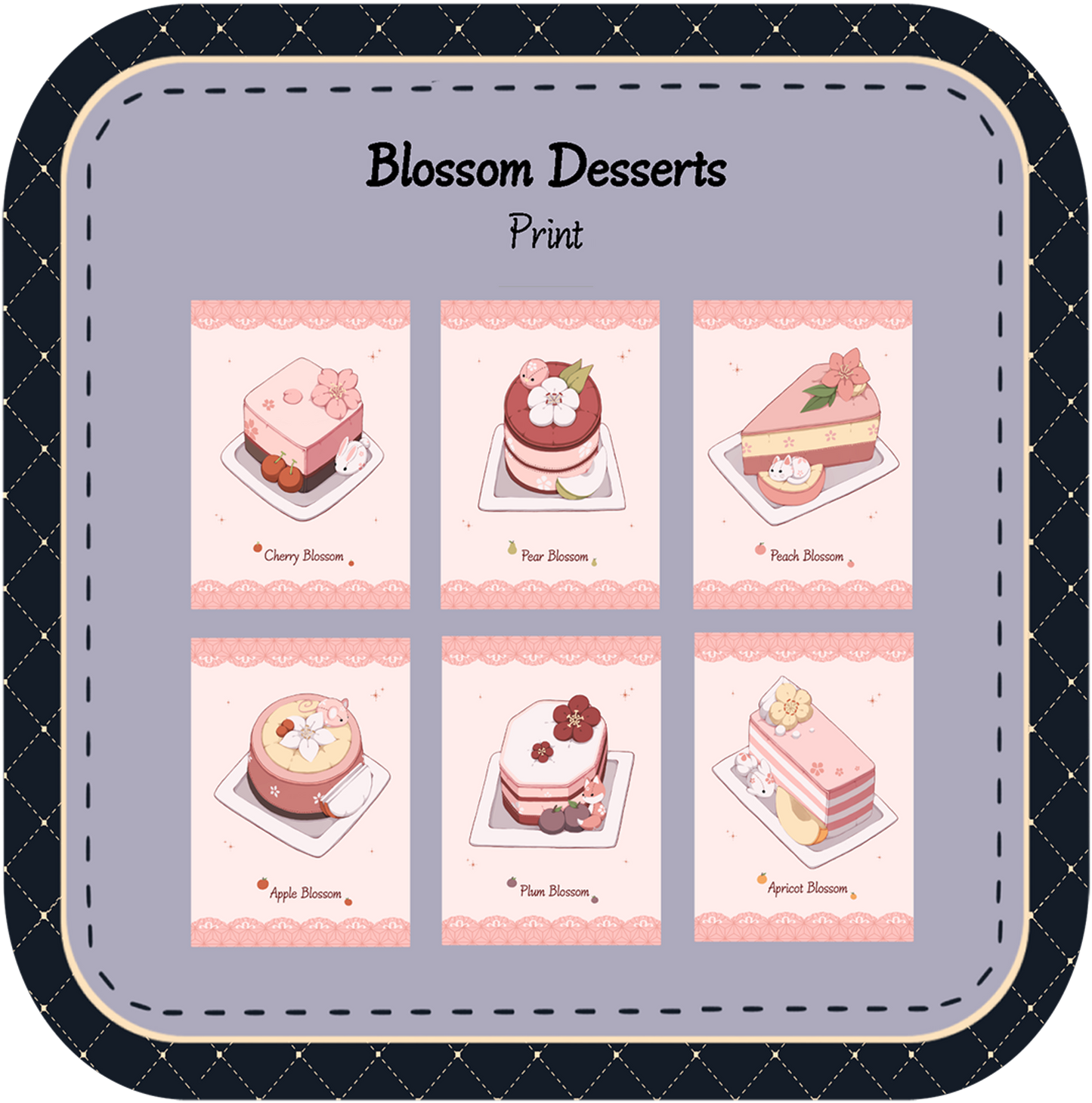 Blossom Desserts Print [6 Designs]