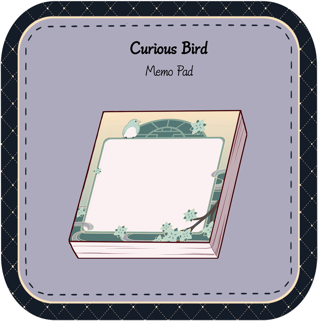 Curious Bird Memo Pad