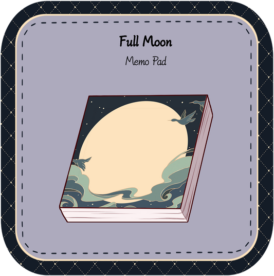 Full Moon Memo Pad