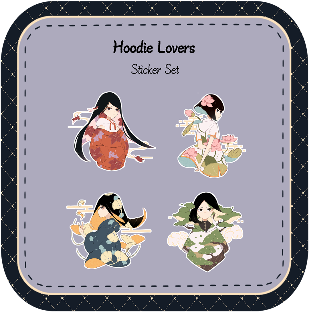 Hoodie Lovers Sticker Set 