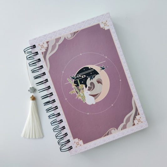 Lunar Rabbit B5 White Lilac Stickerbook