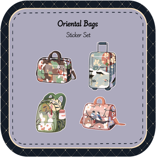 Oriental Bag Sticker Set