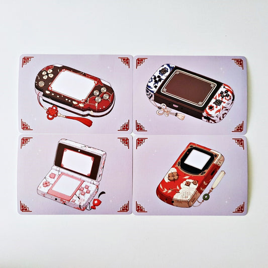 Oriental Floral Console Print Set