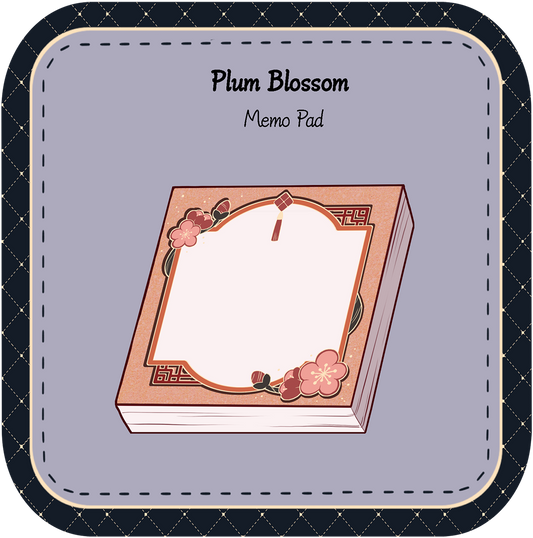Plum Blossom Memo Pad