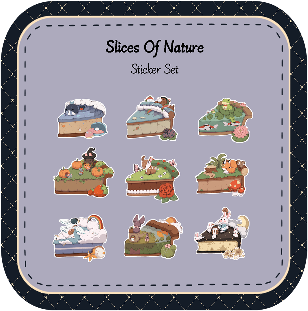 Slices Of Nature Sticker Set