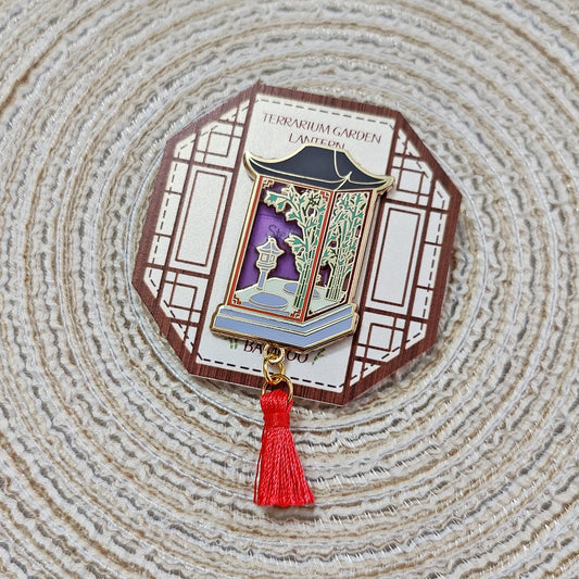 Terranium Garden Lanterns Enamel Pin - Bamboo