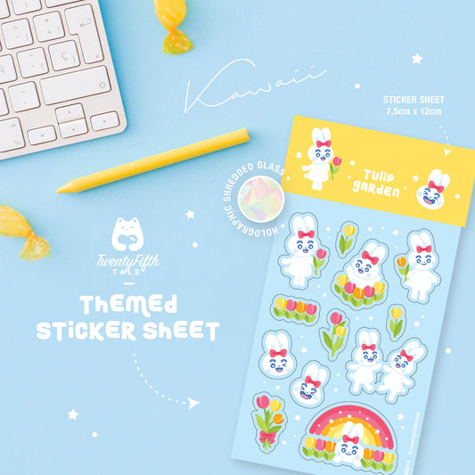 Themed Sticker Sheet | Tulip Gardens
