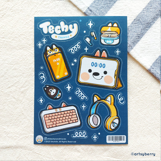 Shiny Sticker Sheet // Techy Things