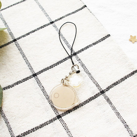Brown Flower Rabbit Charm