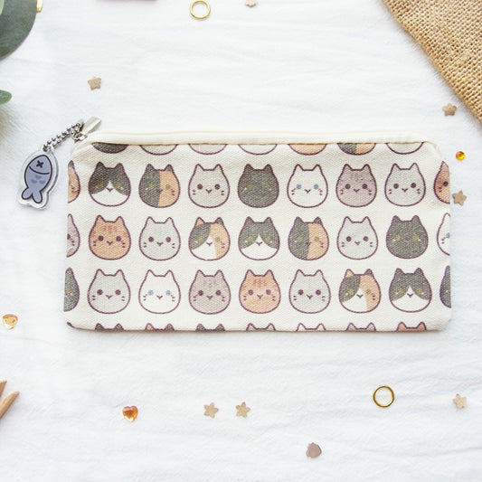 Colourful Cats Canvas Pouch