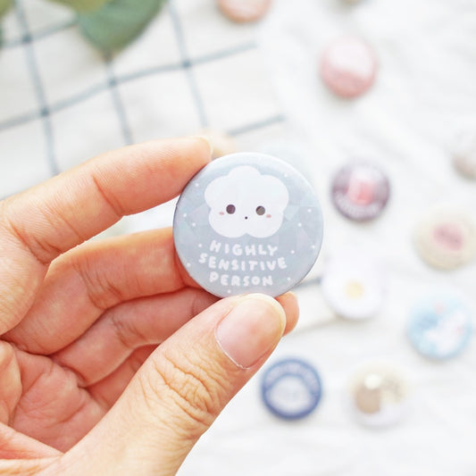 Highly Sensitive Person Button Badge