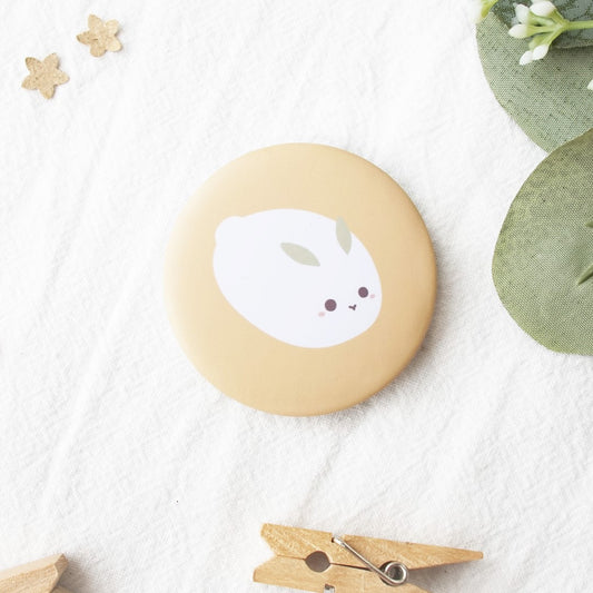 Mochi Rabbit Button Badge