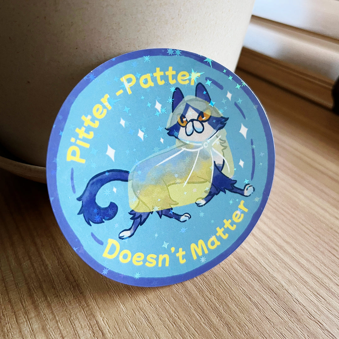 Rainy Adventures 'Pitter Patter' holo sticker