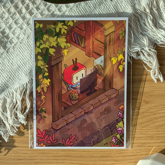 Timi Dabot A6 Art Print - Cottage