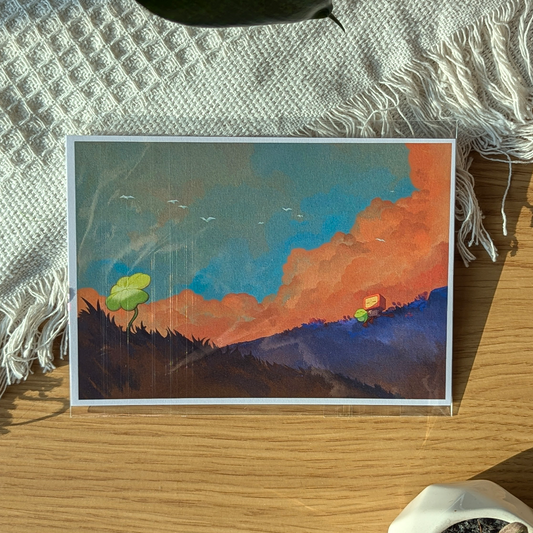 Timi Dabot A6 Art Print - Sunset