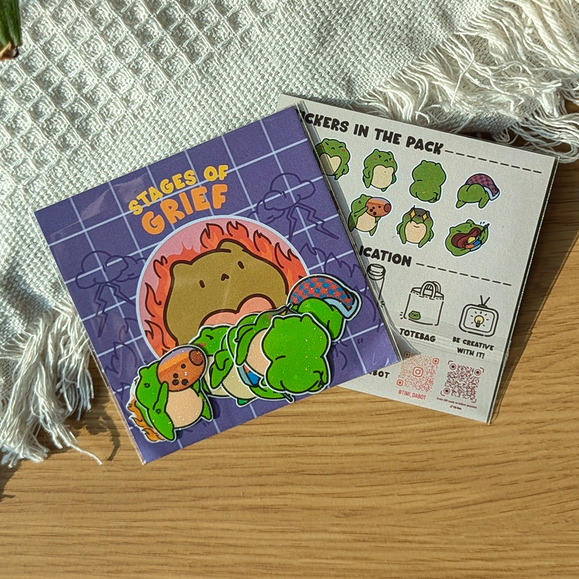 Timi Dabot Sticker Pack - Stages Of Grief – chub.my