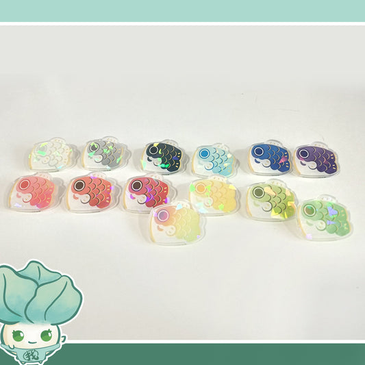 Blind Pack - Acrylic Pin - Koi Flag