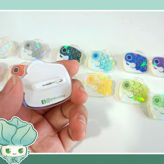 Blind Pack - Acrylic Pin - Koi Flag