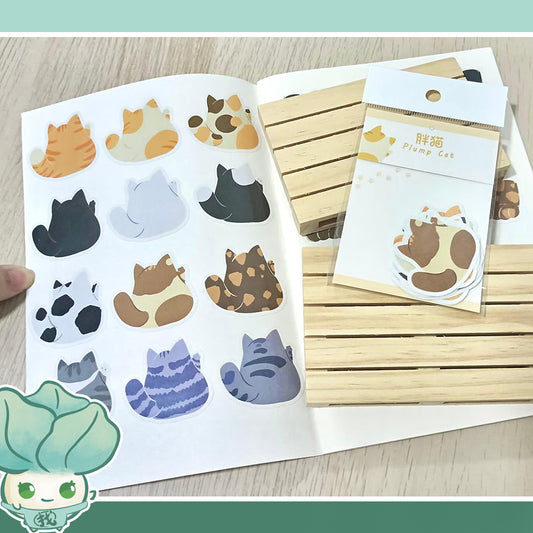 Sticker Pack - Plump Cat