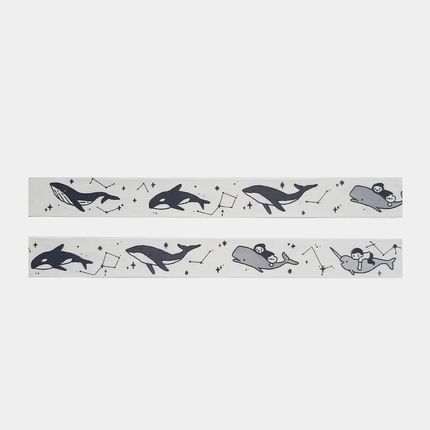 Nothingwejun | Whale - White Washi Tape