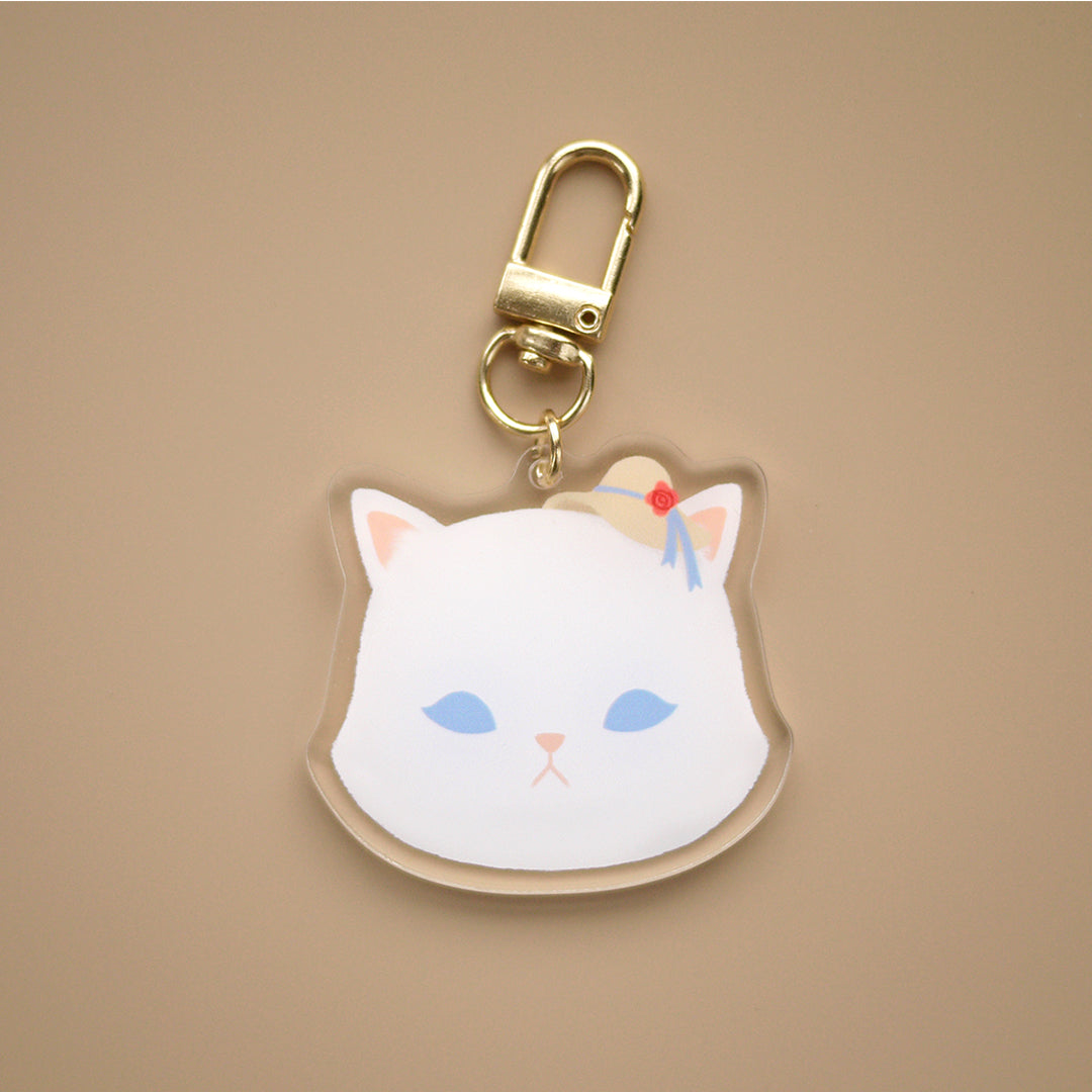 Cats in Hats Acrylic Keychain Charms [3 designs]