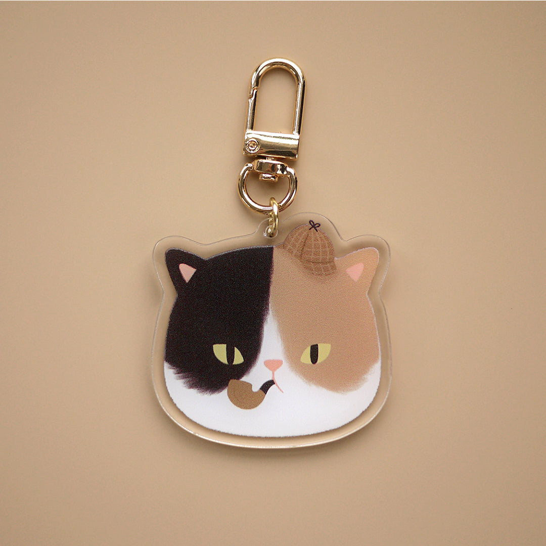 Cats in Hats Acrylic Keychain Charms [3 designs]