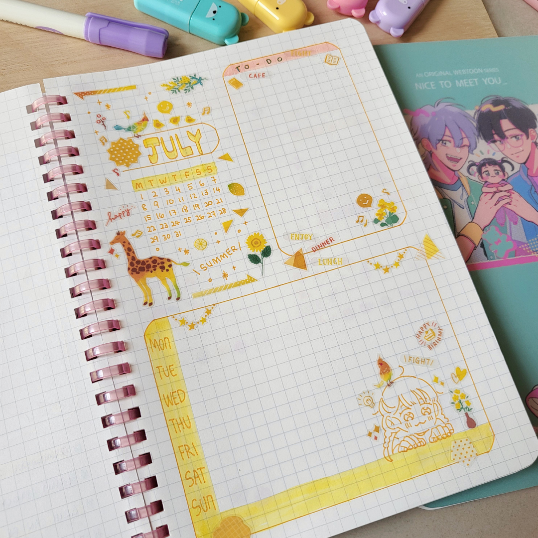 NTMY ✿ NOTE BOOK (2 Variations - Blank, Grid )