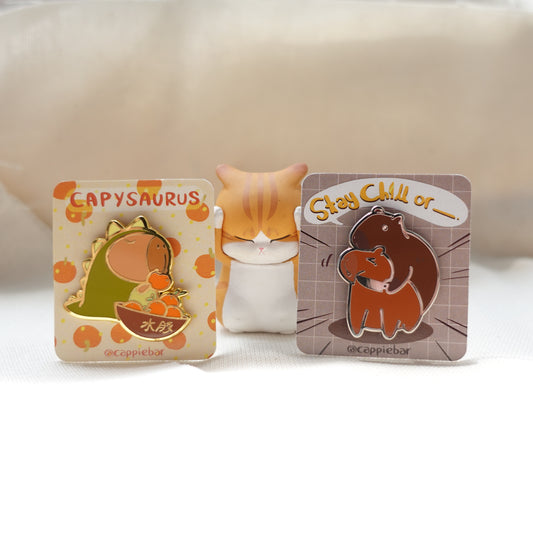 enamel pin - stay chill or _.