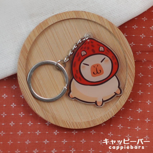keychain - ichigo capy
