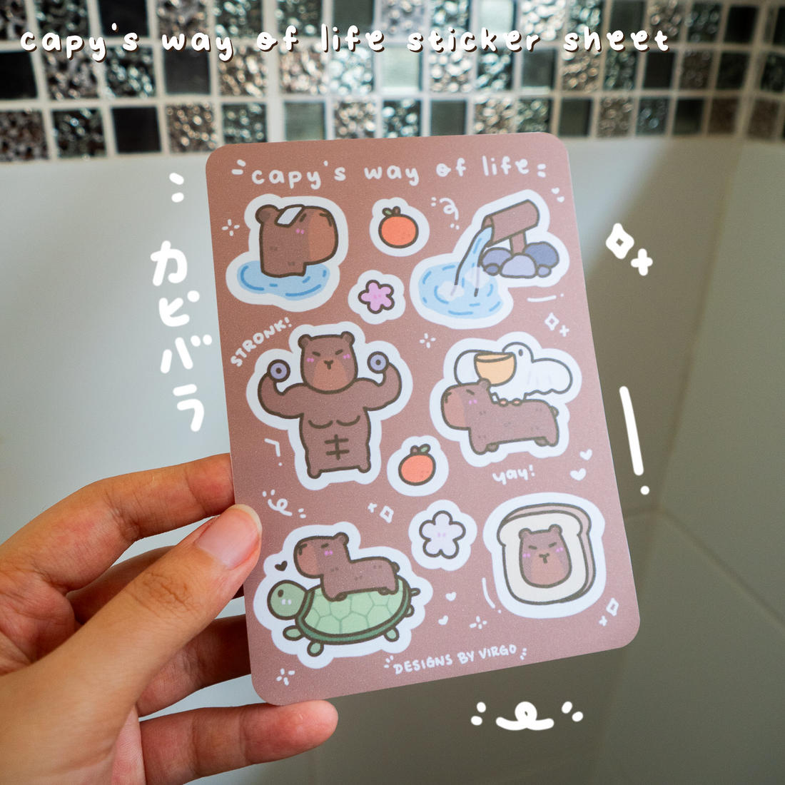 Capix Sticker Capy's Way of Life Sticker Sheet – chub.my