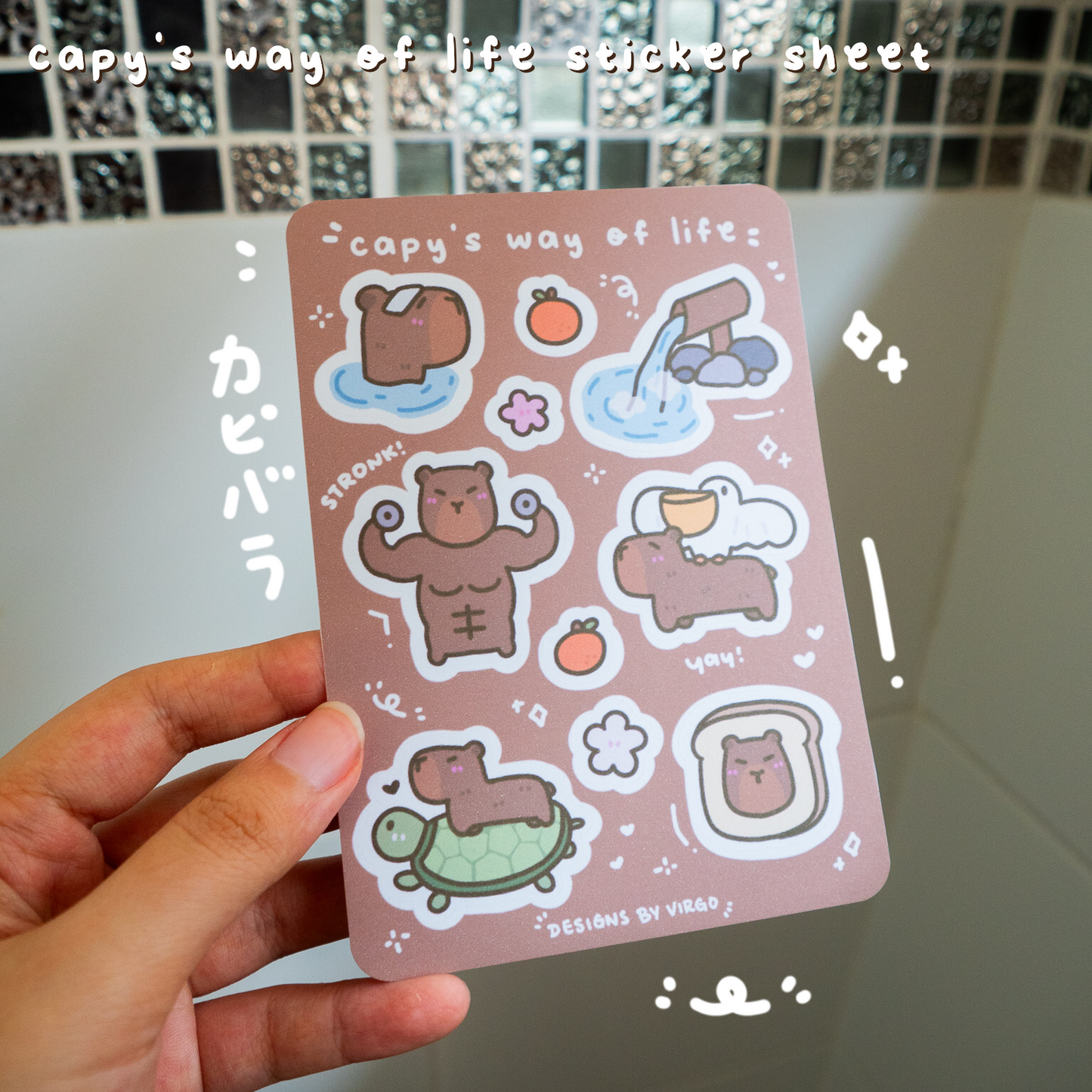 Capy's Way of Life Sticker Sheet