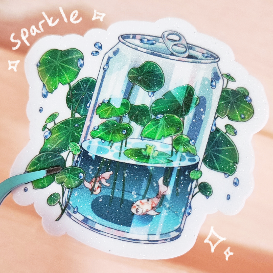 Cute Plant Cans Sticker Set – chub.my