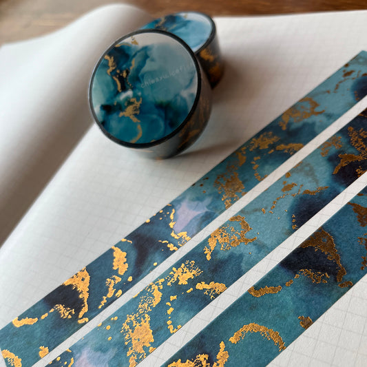 chiwayu Washi Tape - Blue Ink