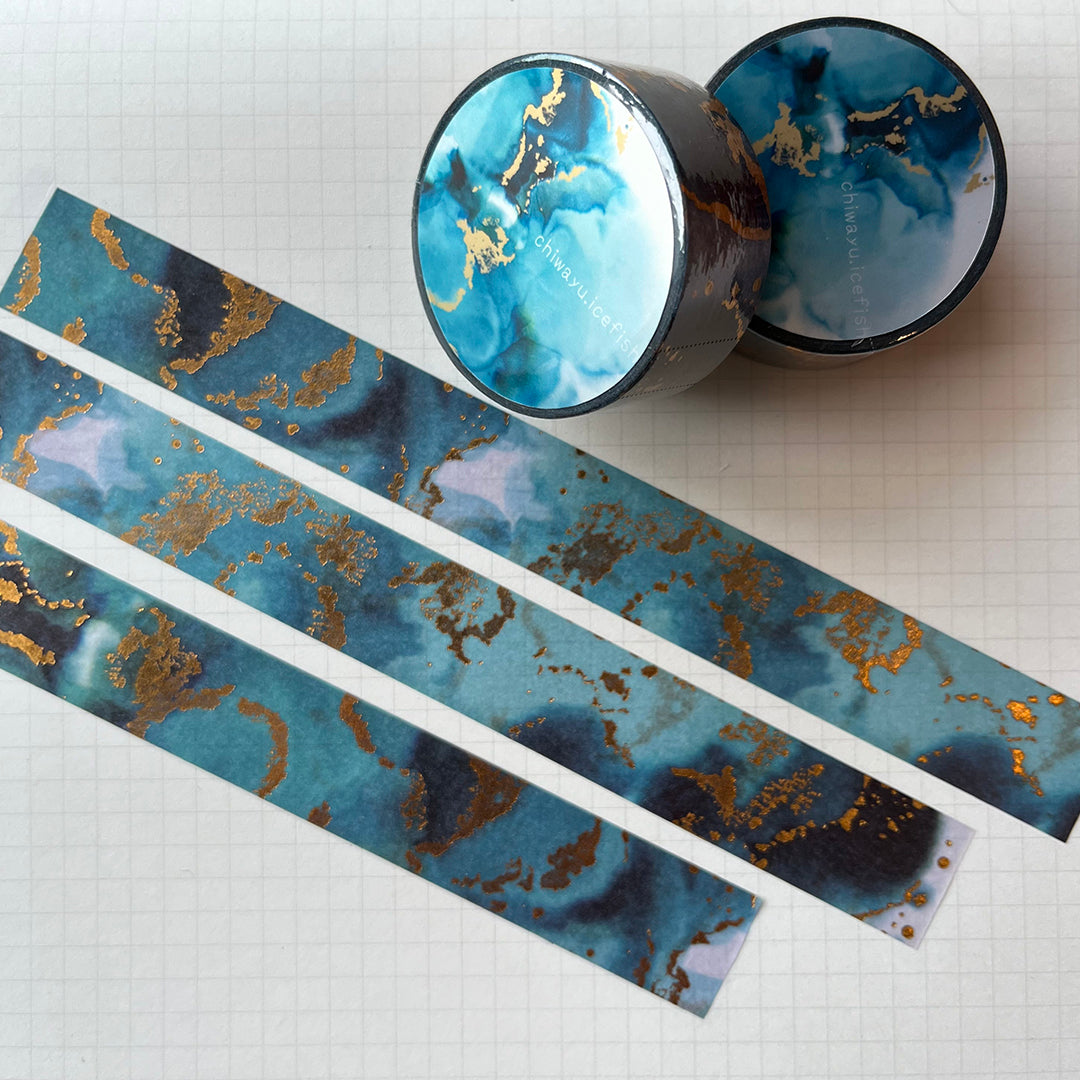 chiwayu Washi Tape - Blue Ink