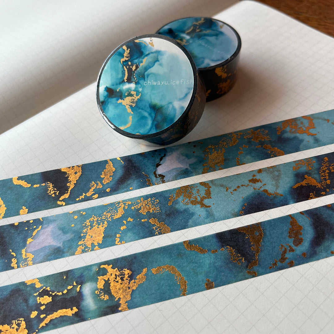 chiwayu Washi Tape - Blue Ink