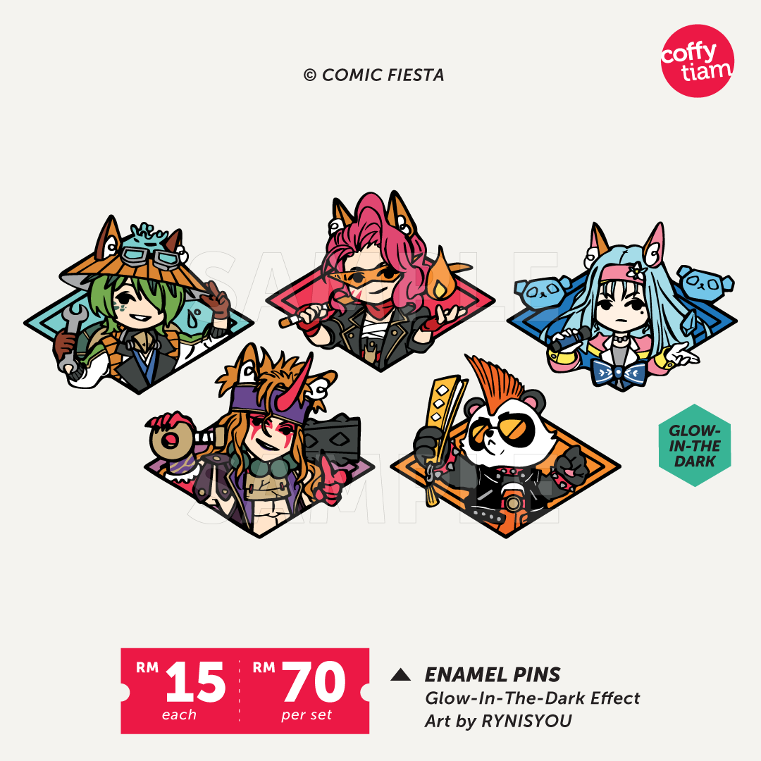 Comic Fiesta 2025 - Enamel Pin [5 Designs]