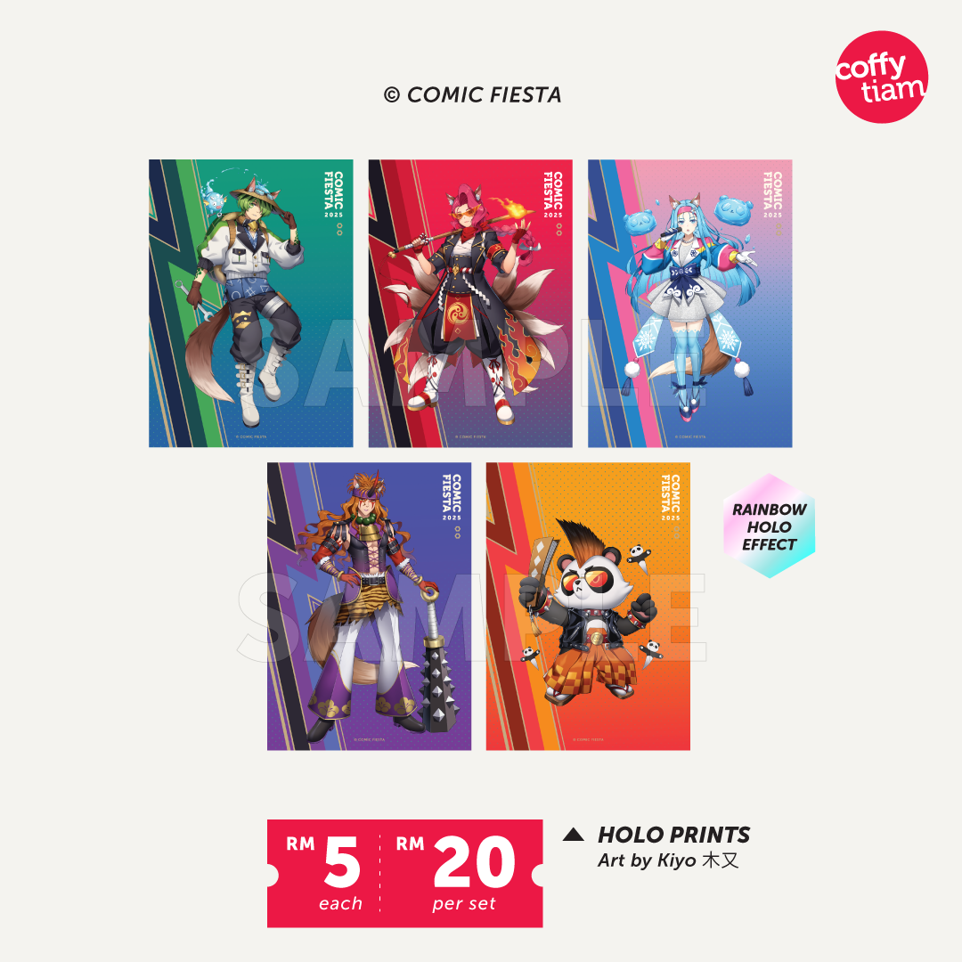Comic Fiesta 2025 - Holographic Prints [5 Designs]