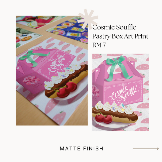 Cosmic Souffle Pastry Box Art Print
