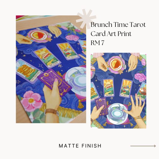 Brunch Time Tarot Card Art Print