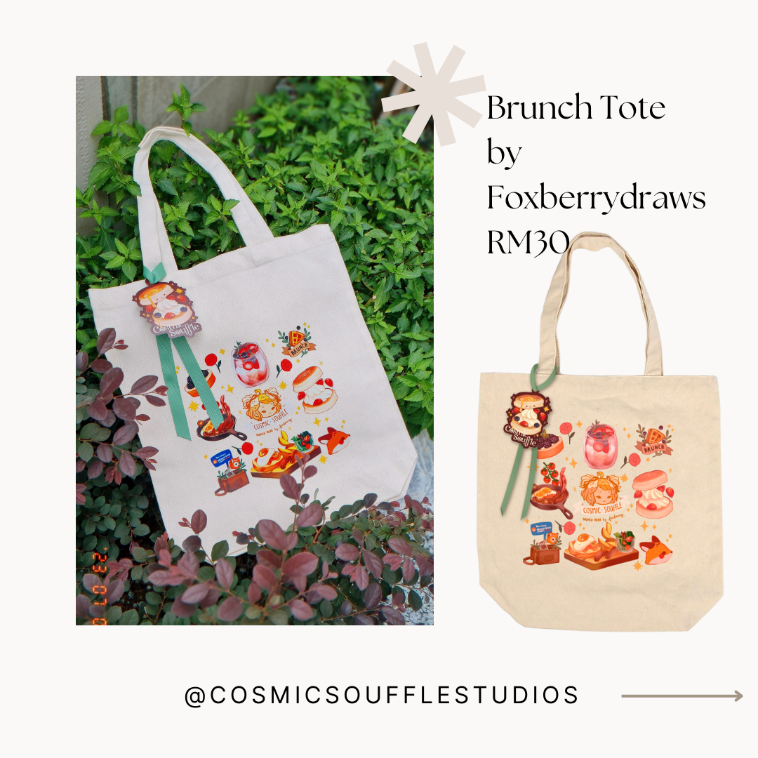 Brunch Tote by foxberrydraws