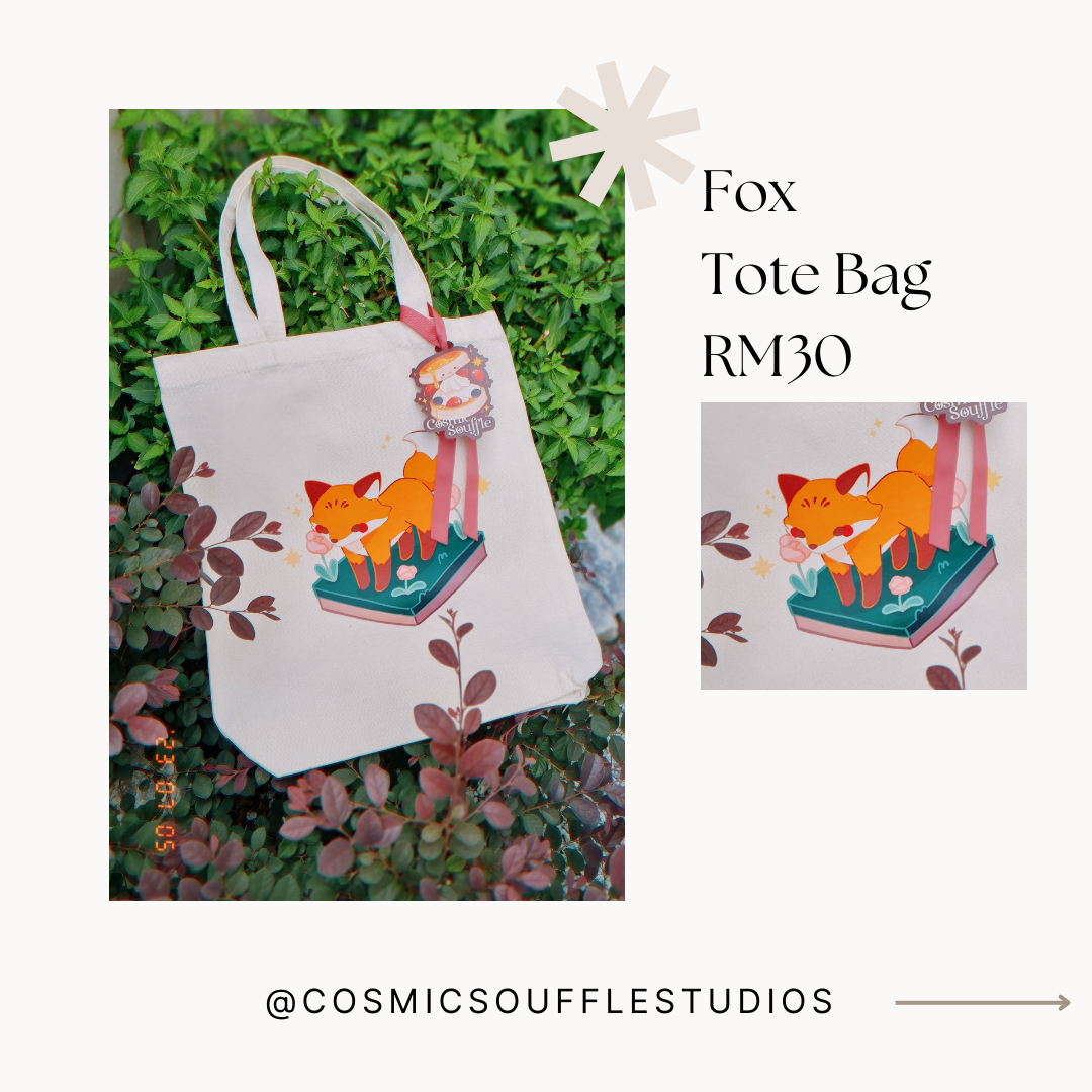 Fox Tote by foxberrydraws
