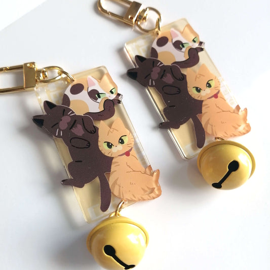 Creepyllama - Cat Keychain