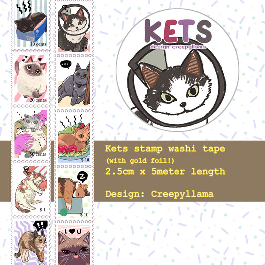 Creepyllama - Cat Washi tape