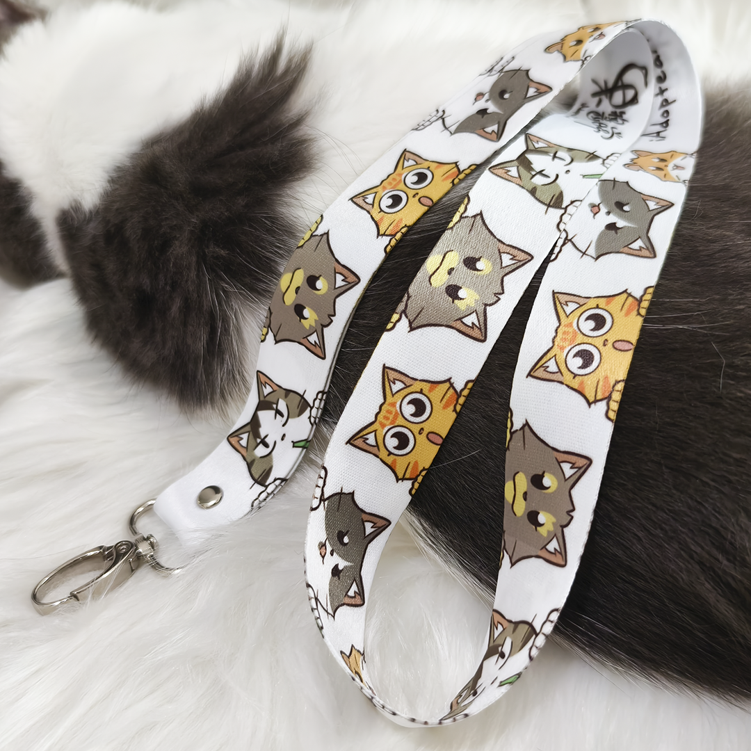 果醬日常 iAdoptedACat : Peekaboo Lanyard